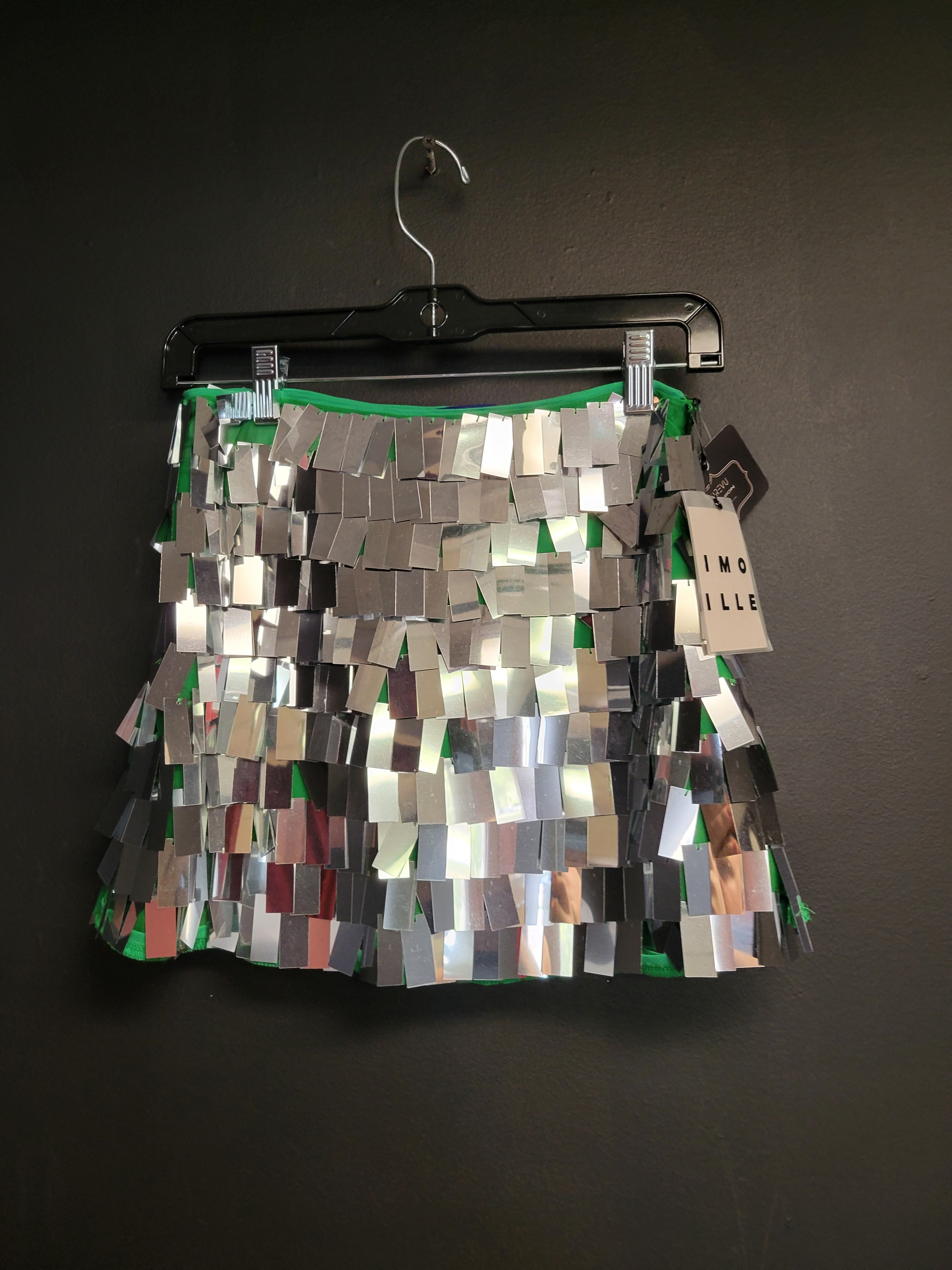 Simon Miller Dizzy Skirt in Silver Size 2