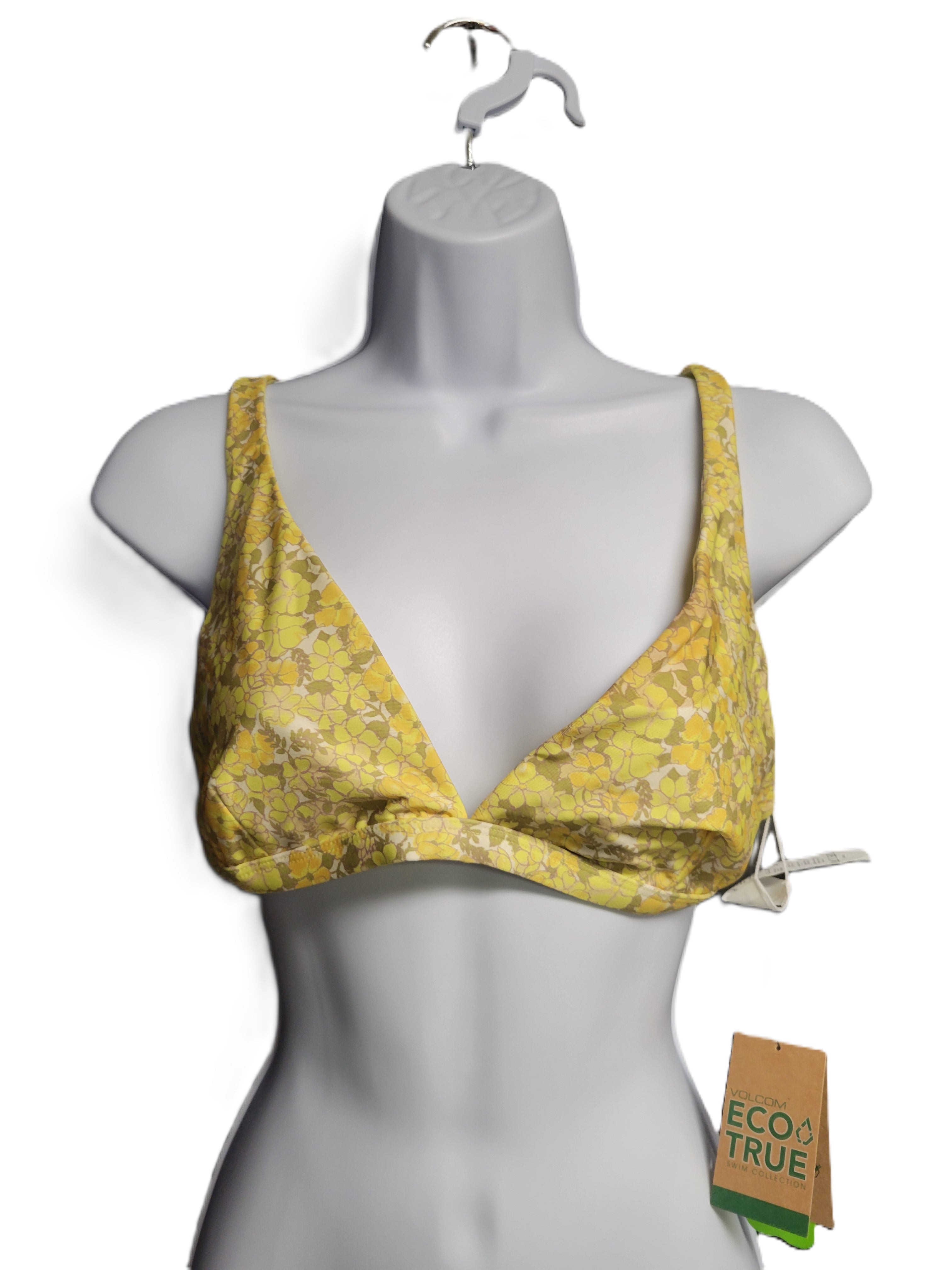 Volcom Everything Bud Halter in Citron Size Large