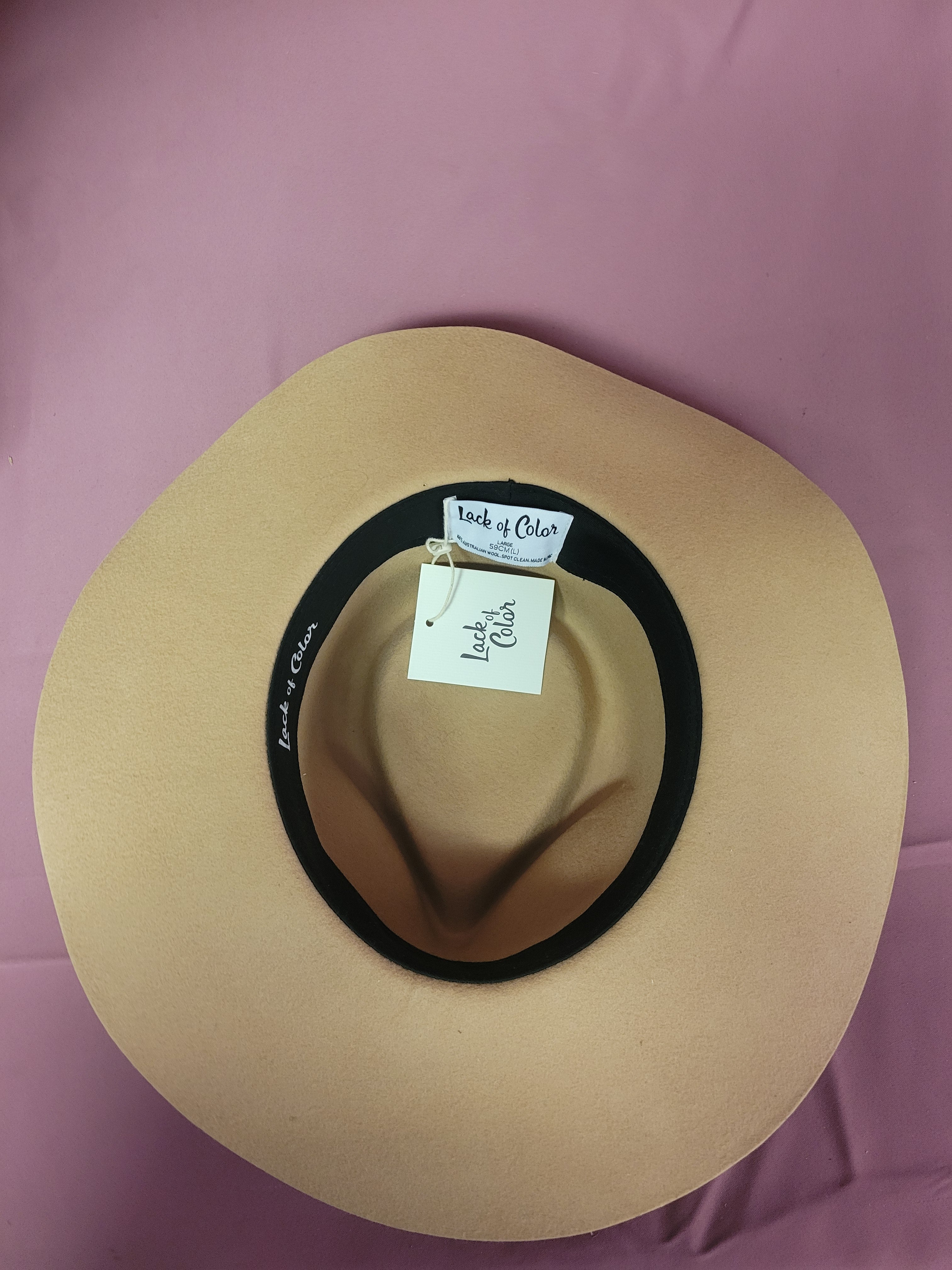 Lack of Color The Mirage Hat in Caramel Size Large