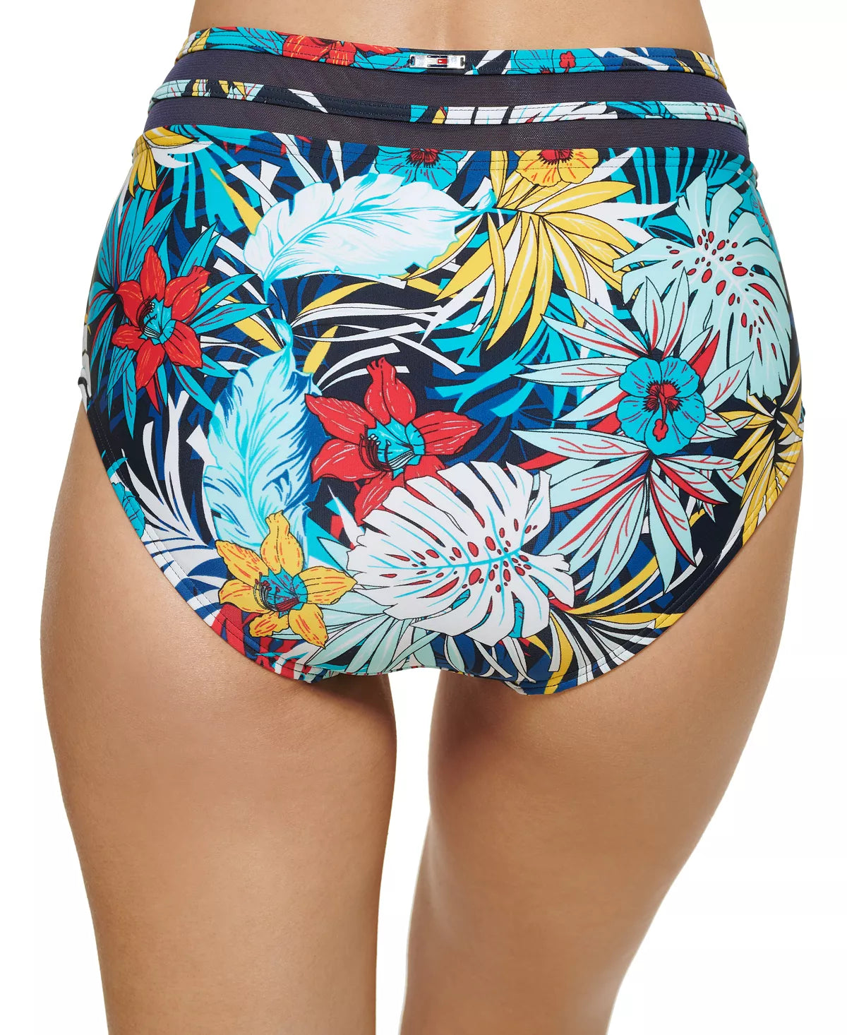 Tommy Hilfiger Women's Bikini Bottoms Sky - Blue & Yellow Floral Size Medium