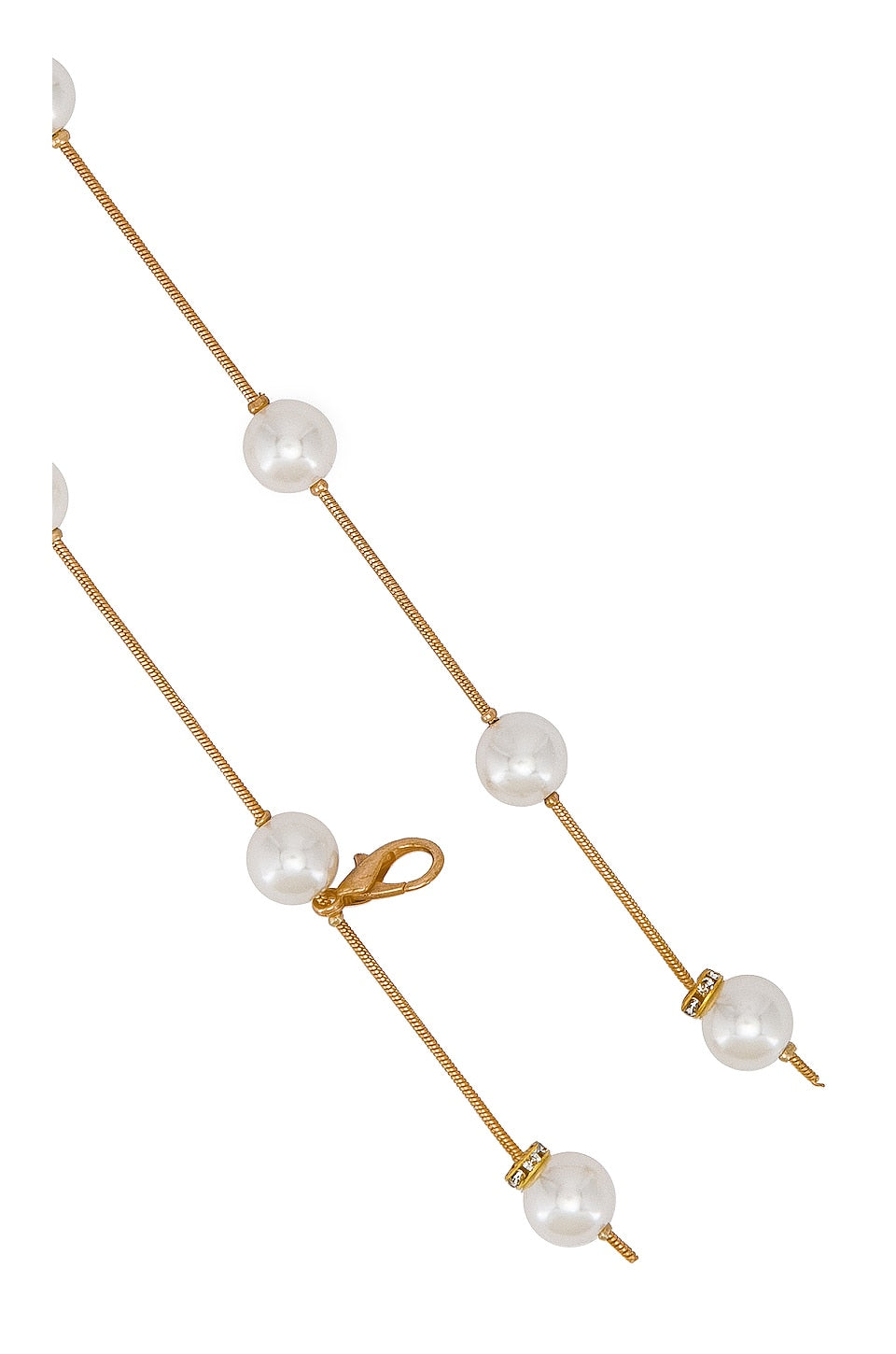 8 Other Reasons Pearl Chain Belt in Gold & Pearl Size One Size
