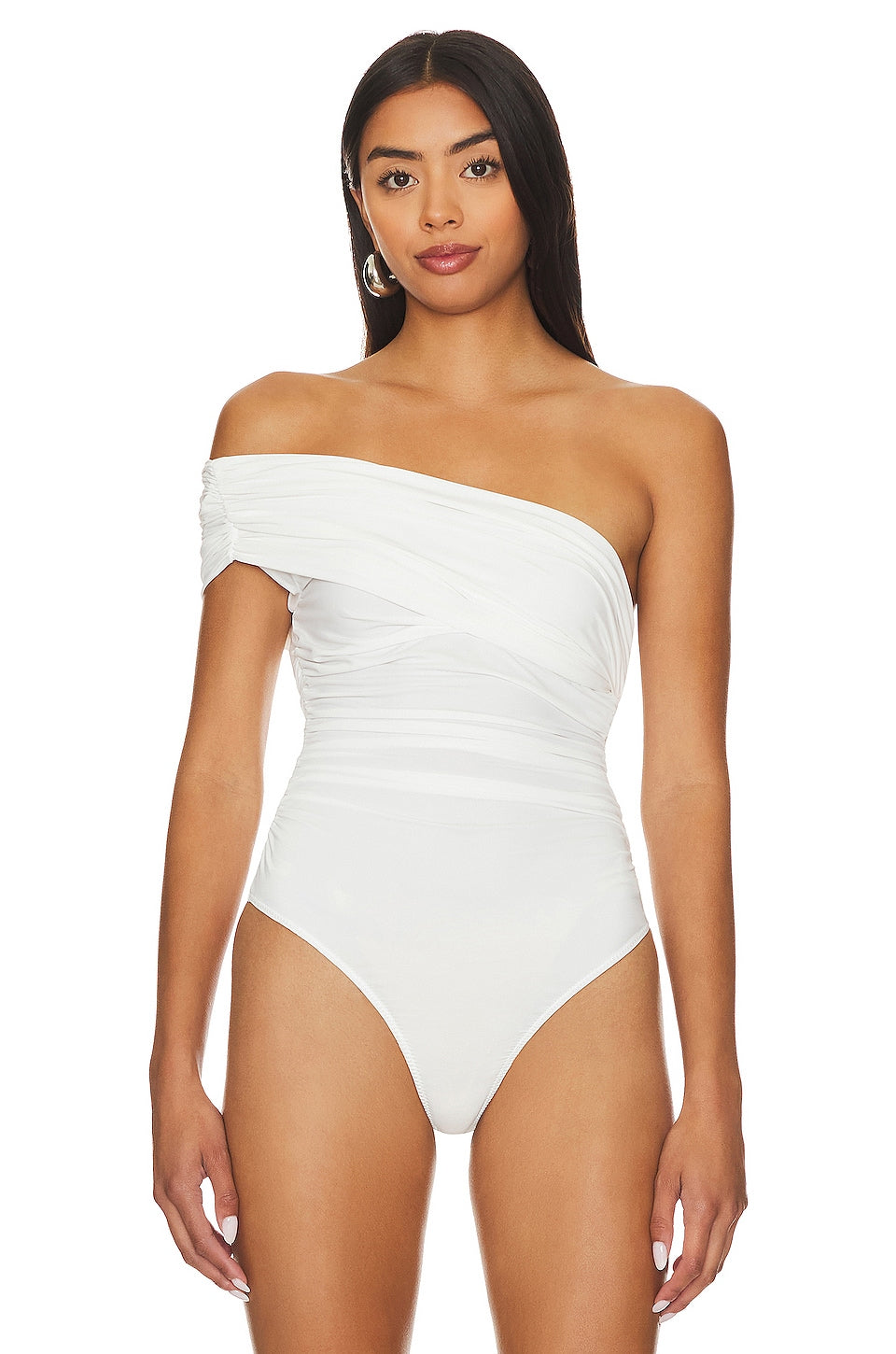 ASTR the Label Juni Bodysuit in White Size Medium