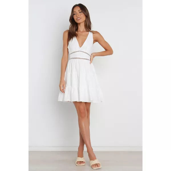 Petal and Pup Womens Romeo Dress In White SIZE 8