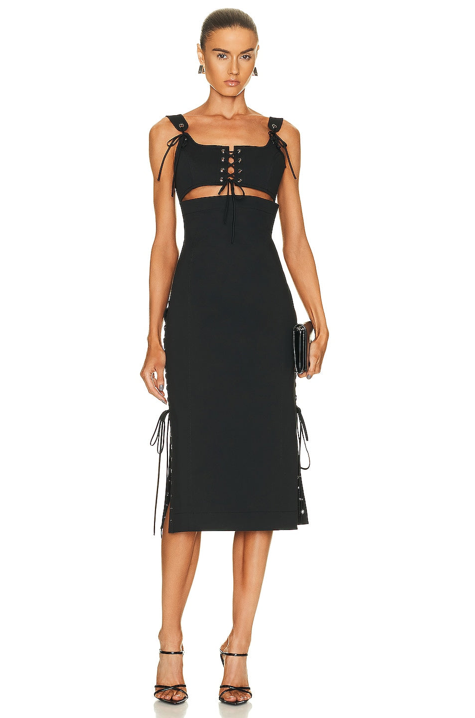 Monse Laced Detail Dress in Black -NEW WITH TAGS SIZE 8