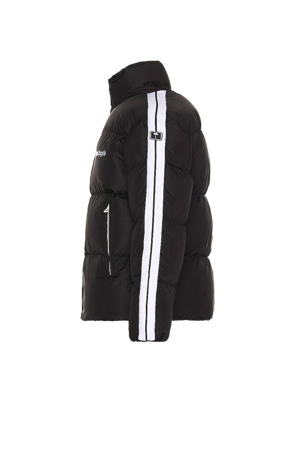 Palm Angels Classic Track Down Jacket in Black & White
