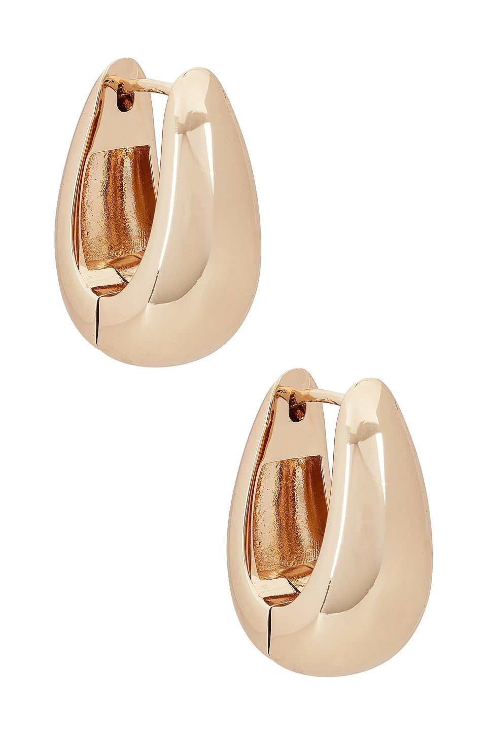 SHASHI Odyssey Hoop Earrings in Gold Size All