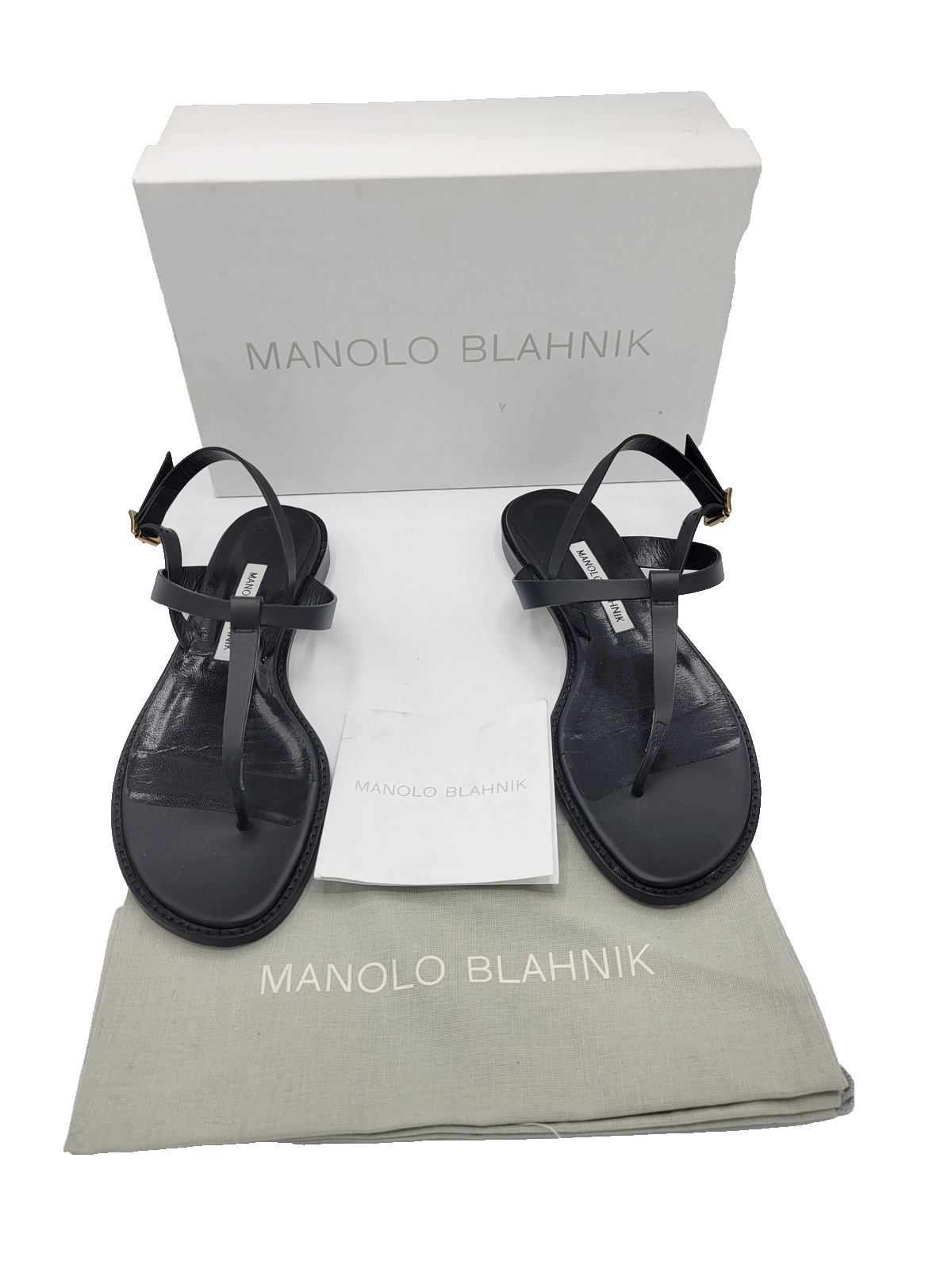 Manolo Blahnik Hata Sandal in Black - Women's Size 39