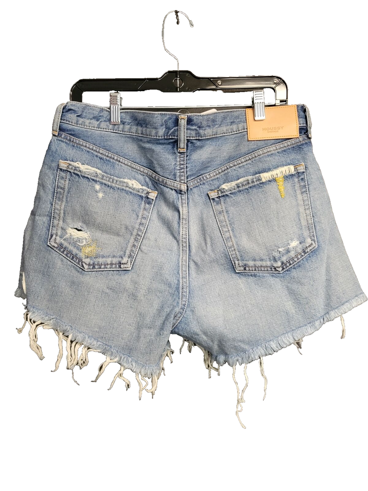 Moussy Vintage Leona High Rise Short in Blue Women's Size 30