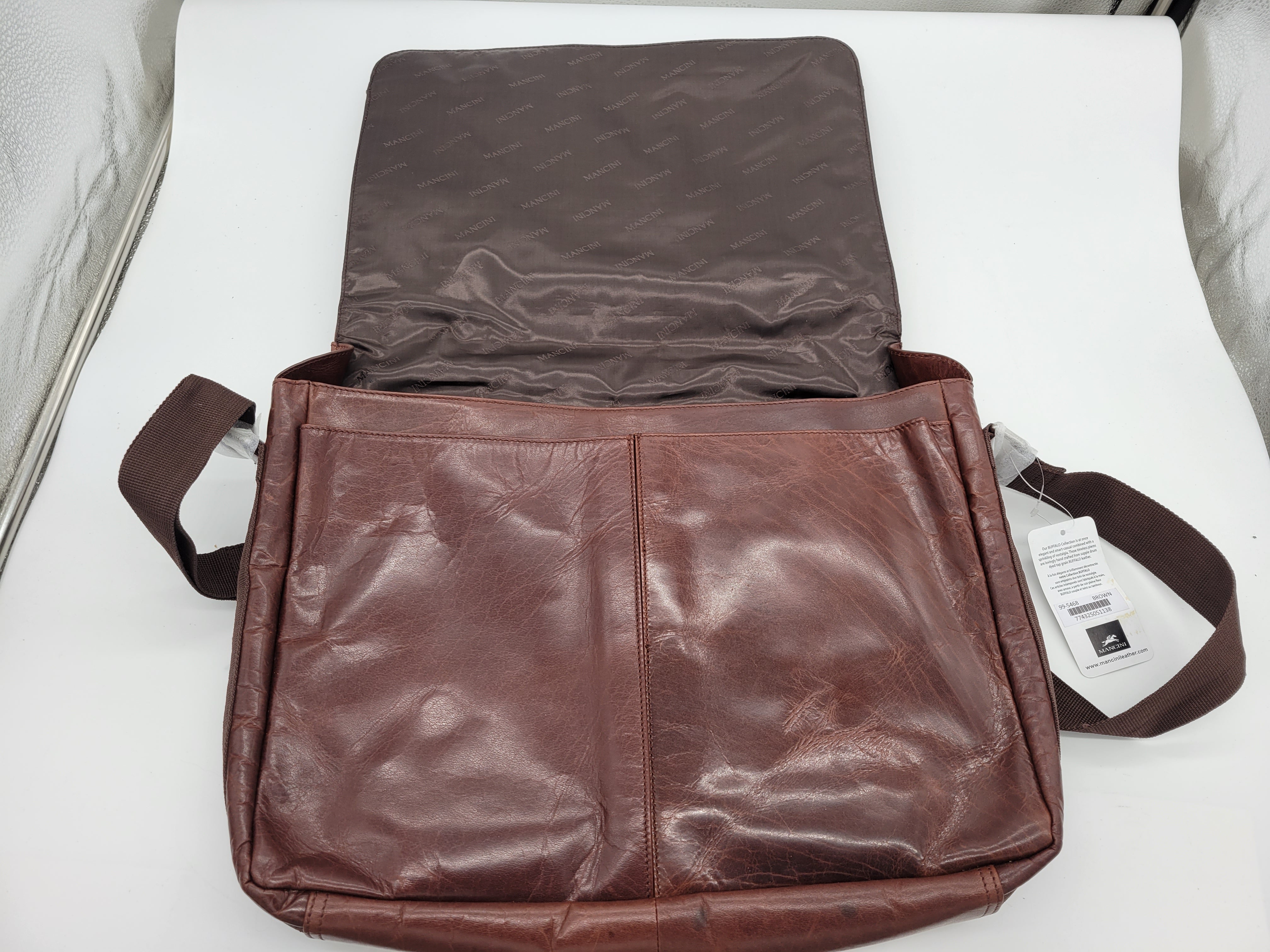 MANCINI Buffalo Collection Laptop/ Tablet Messenger Bag