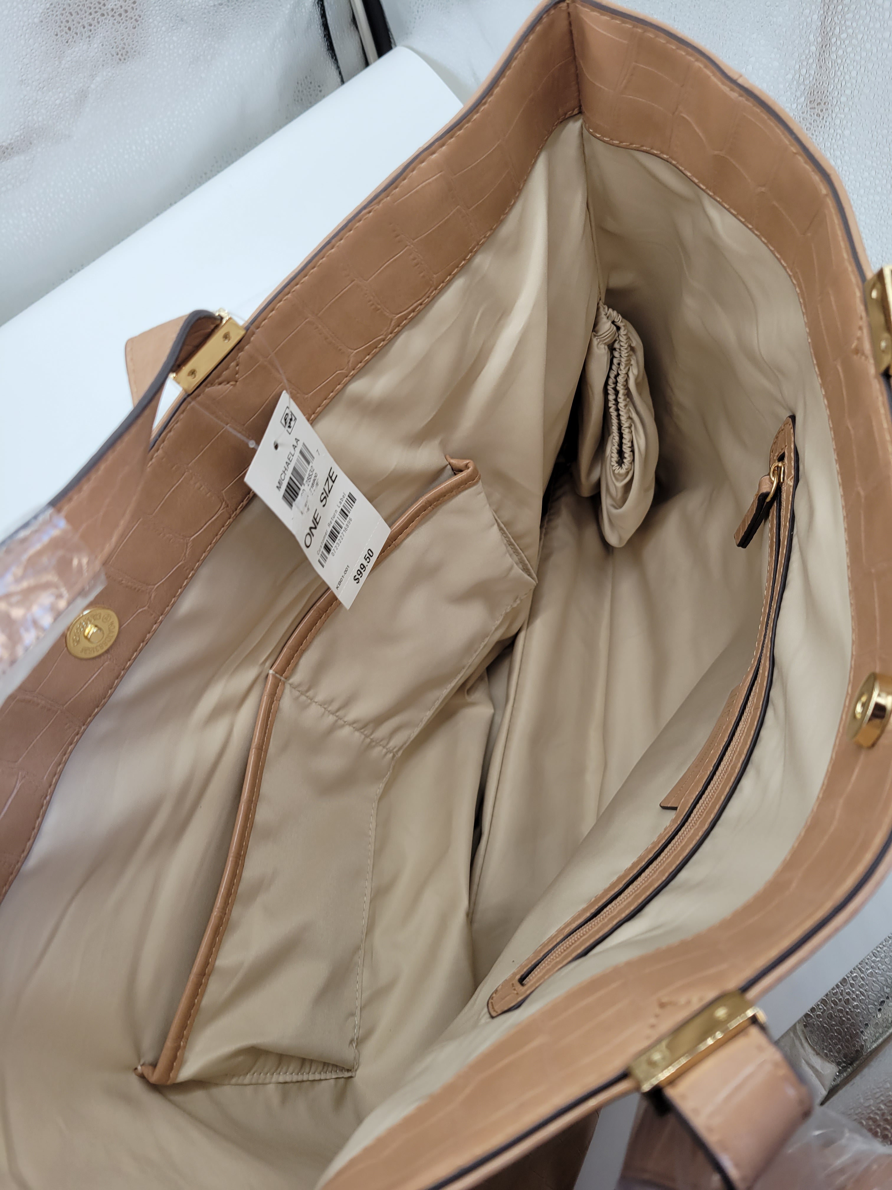 INC INTERNATIONAL CONCEPTS Michaela Tote in Camel