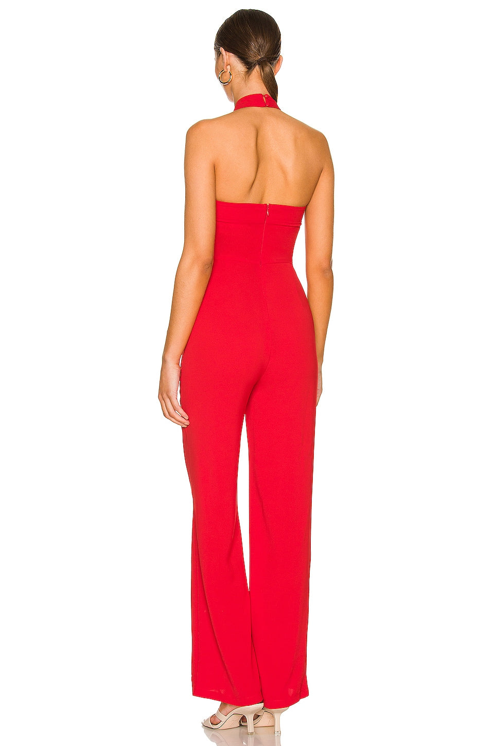 Superdown Laurien Cross Front Jumpsuit in Red Size Small