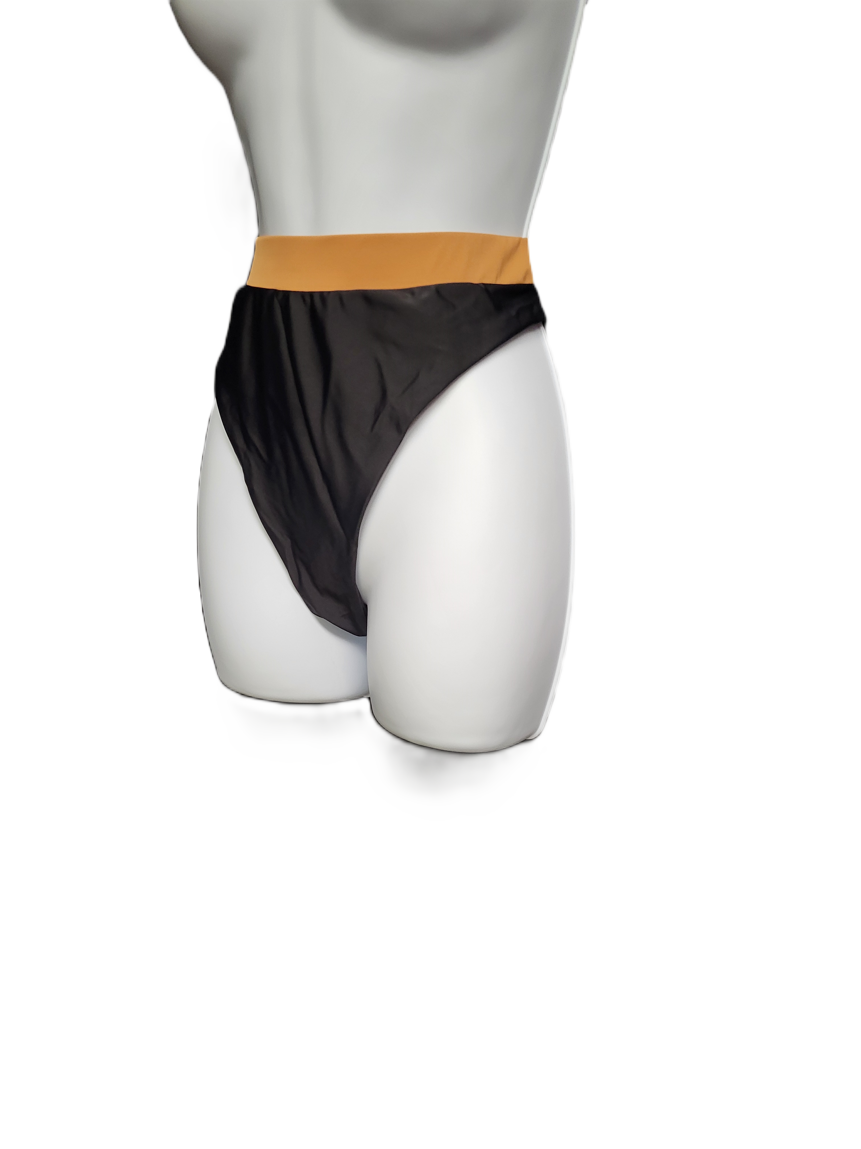Camila Coelho Santos Bottom in Black & Camel Women's Size Large