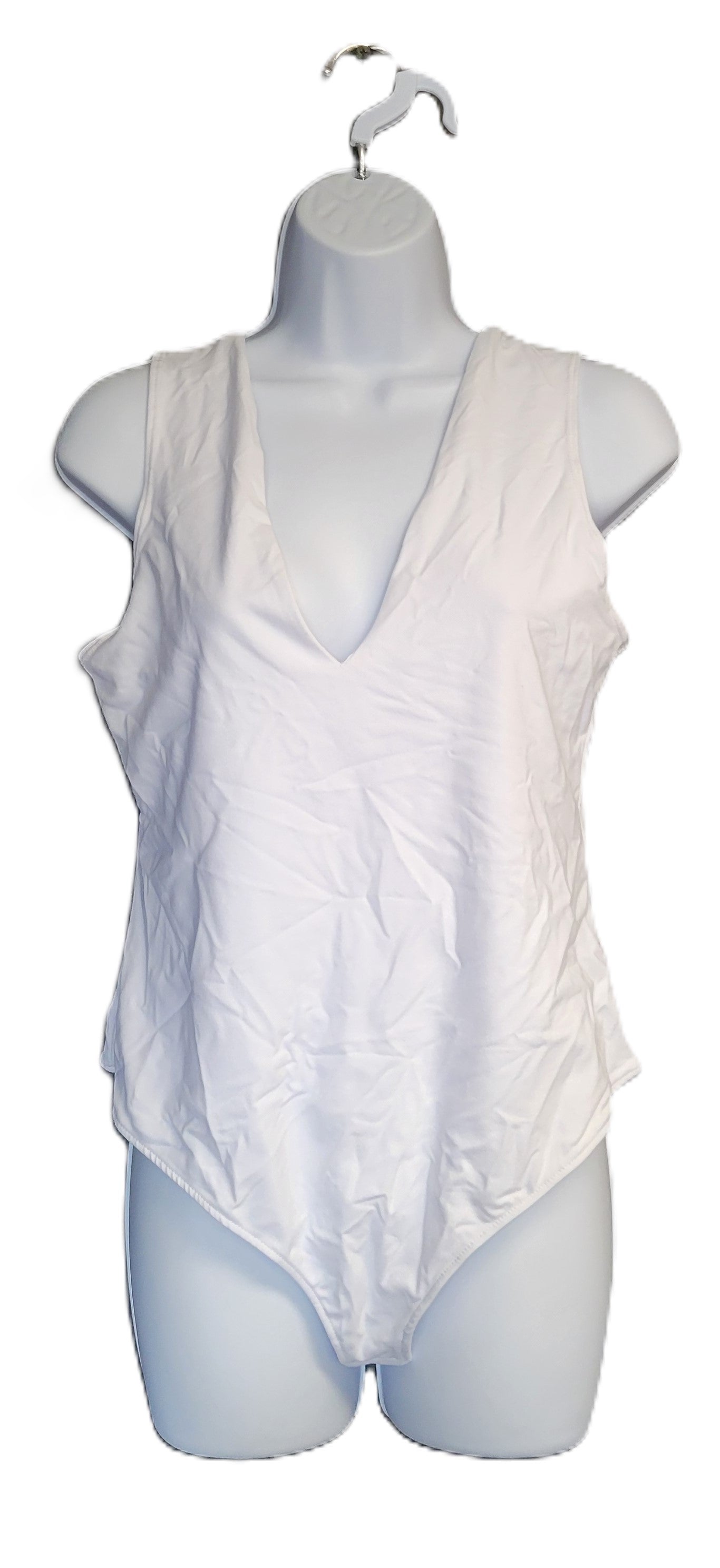 Free People Keep It Sleek Bodysuit in White Size Large