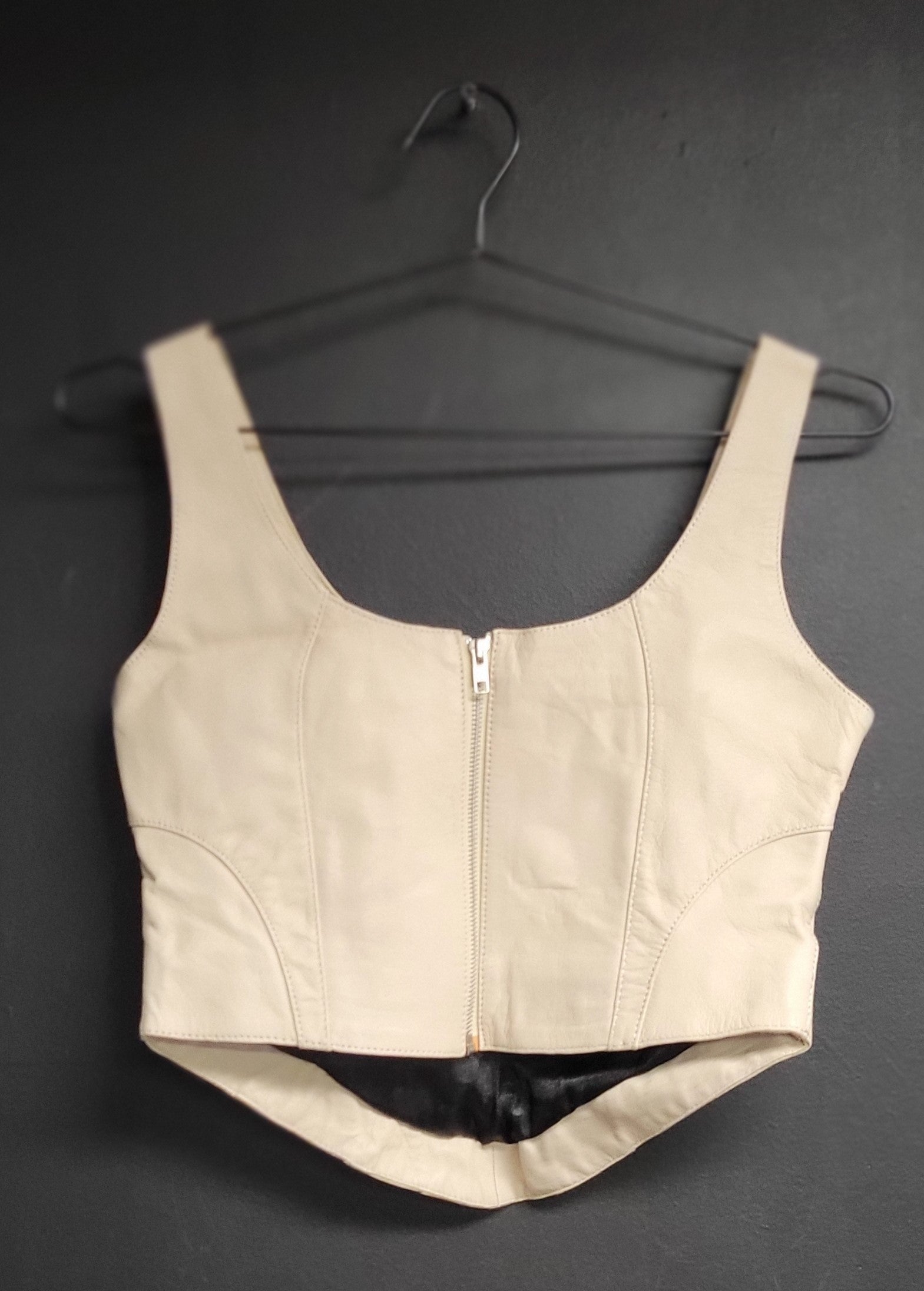 Understated Leather x REVOLVE Mustang Bustier in Cream Size Medium