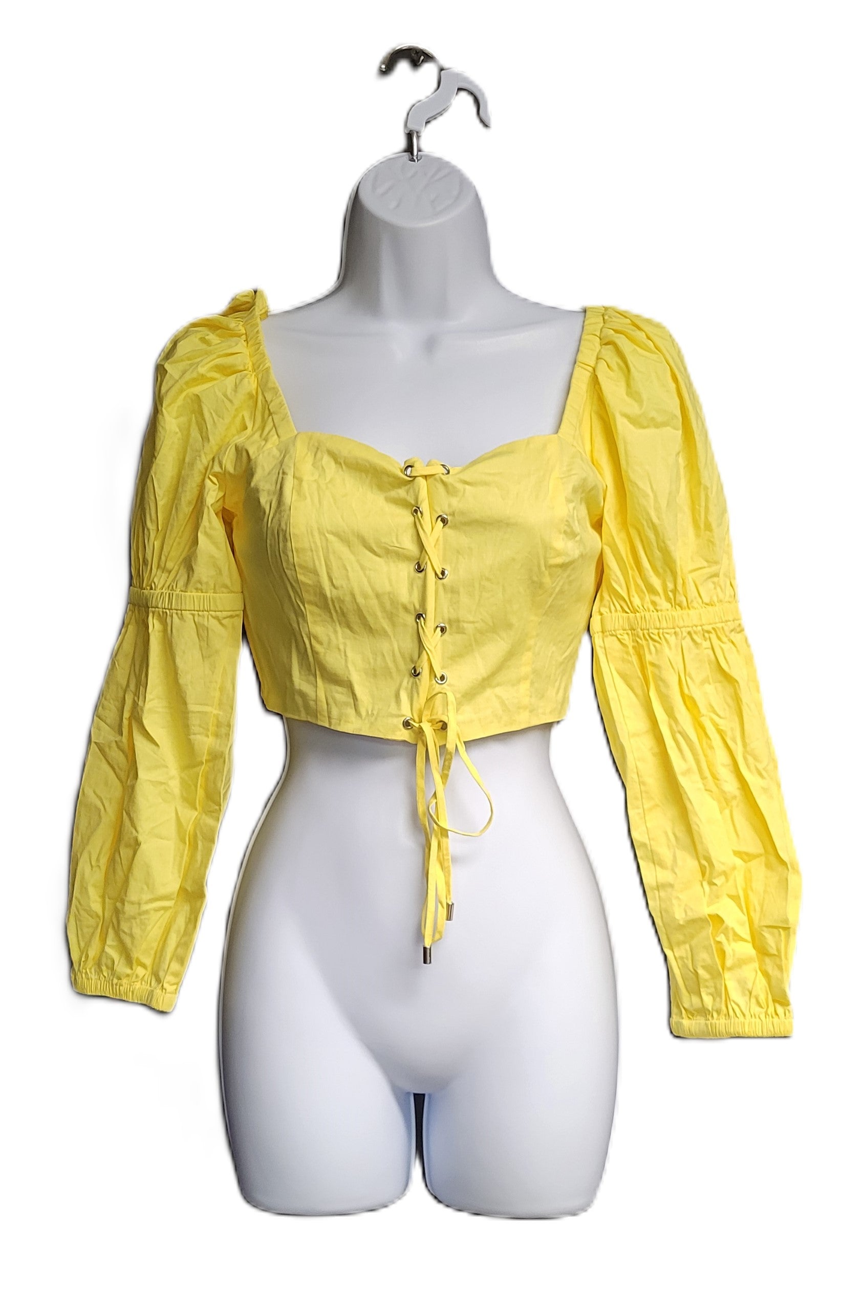 MAJORELLE Sienna Top in Baby Yellow Size Small