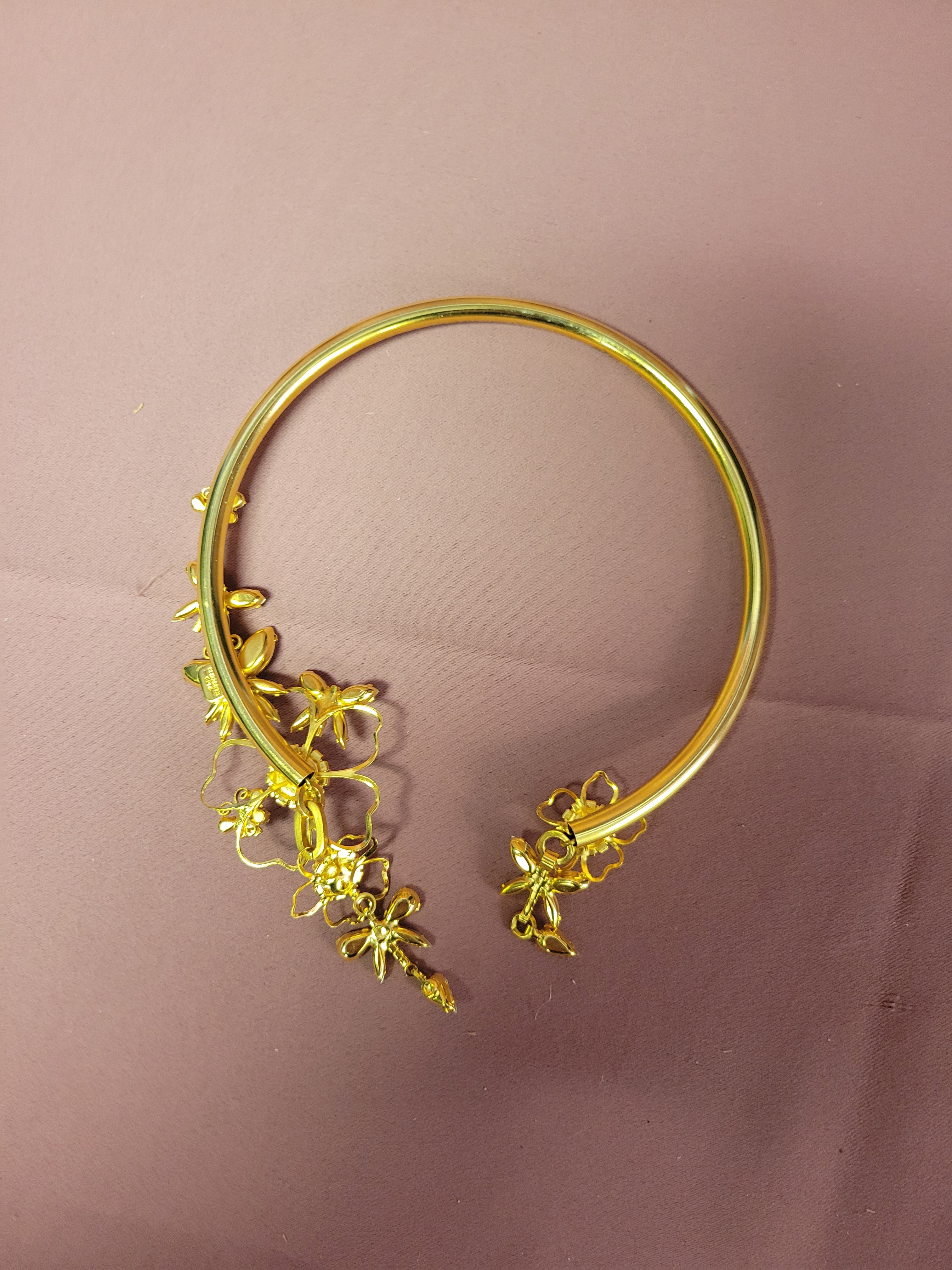 Elizabeth Cole Violet Necklace in Crystal