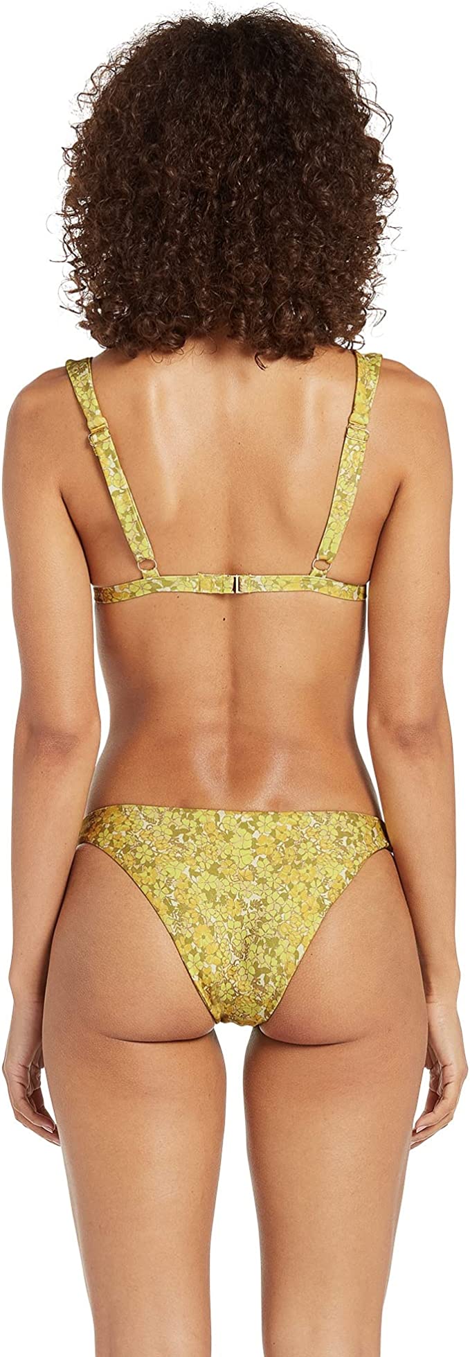 Volcom Everything Bud Halter in Citron Size Large