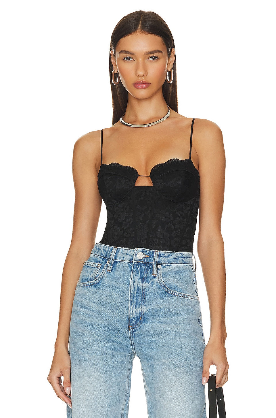CAMI NYC Adri Bodysuit in Black Size 2