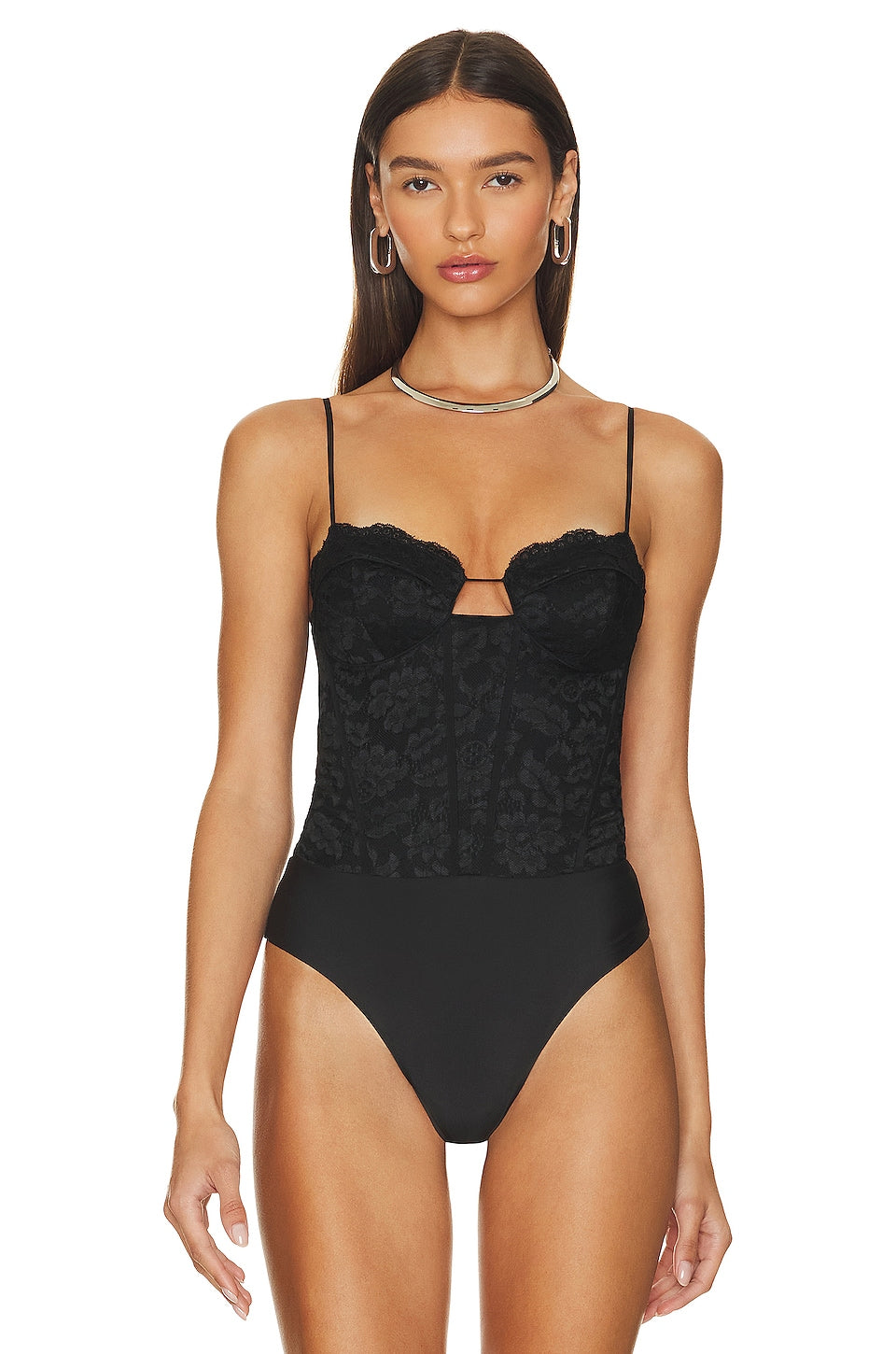 CAMI NYC Adri Bodysuit in Black Size 2