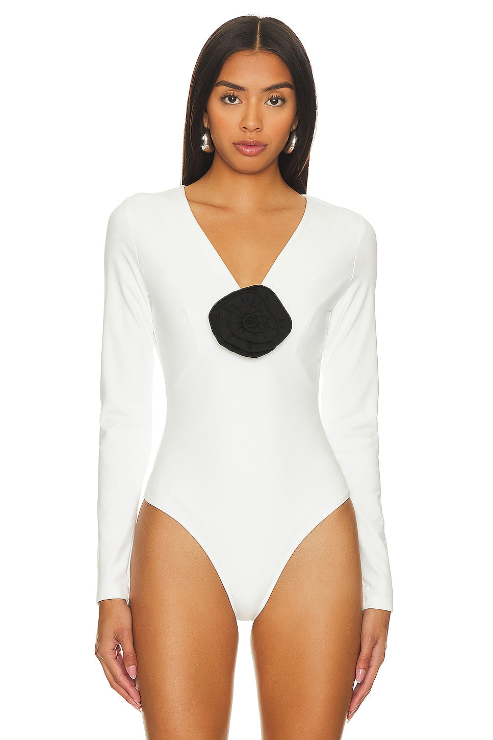 CAMI NYC Nohili Bodysuit in White Size Small