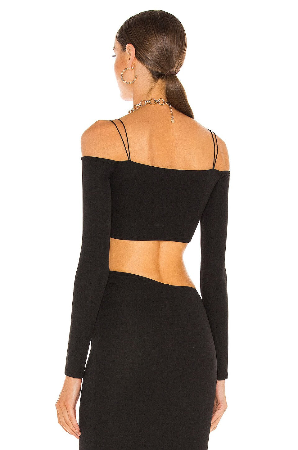 Camila Coelho Kalysta Top in Black Size Small