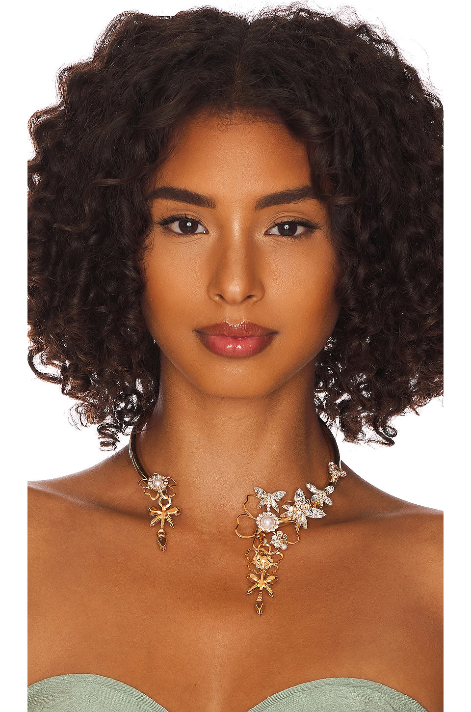 Elizabeth Cole Violet Necklace in Crystal