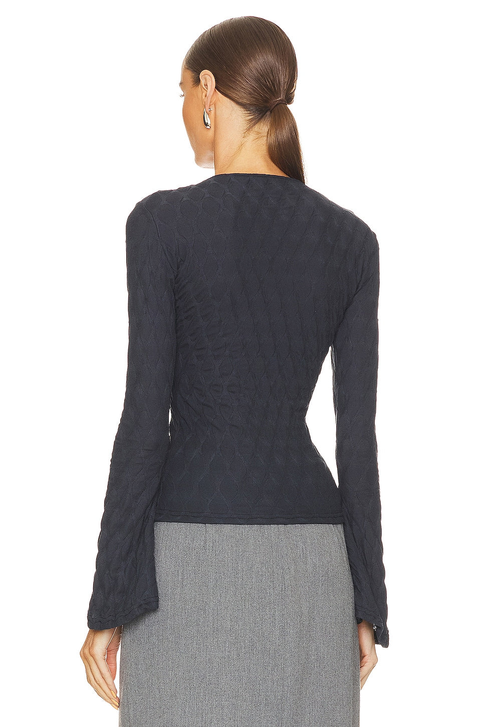 Musier Paris Alienor Top in Anthracite Grey Size 36/4