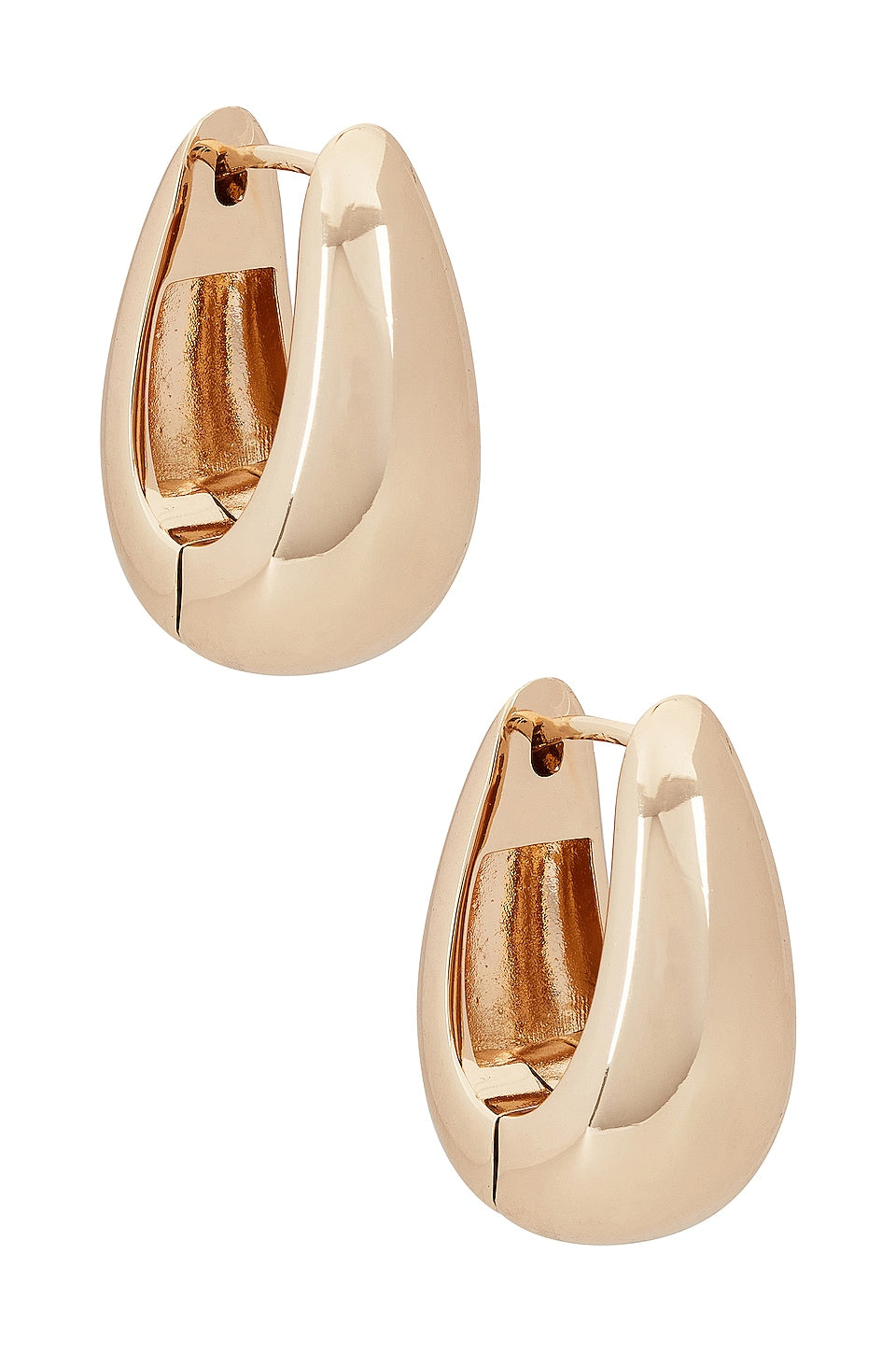 SHASHI Odyssey Hoop Earrings in Gold Size All