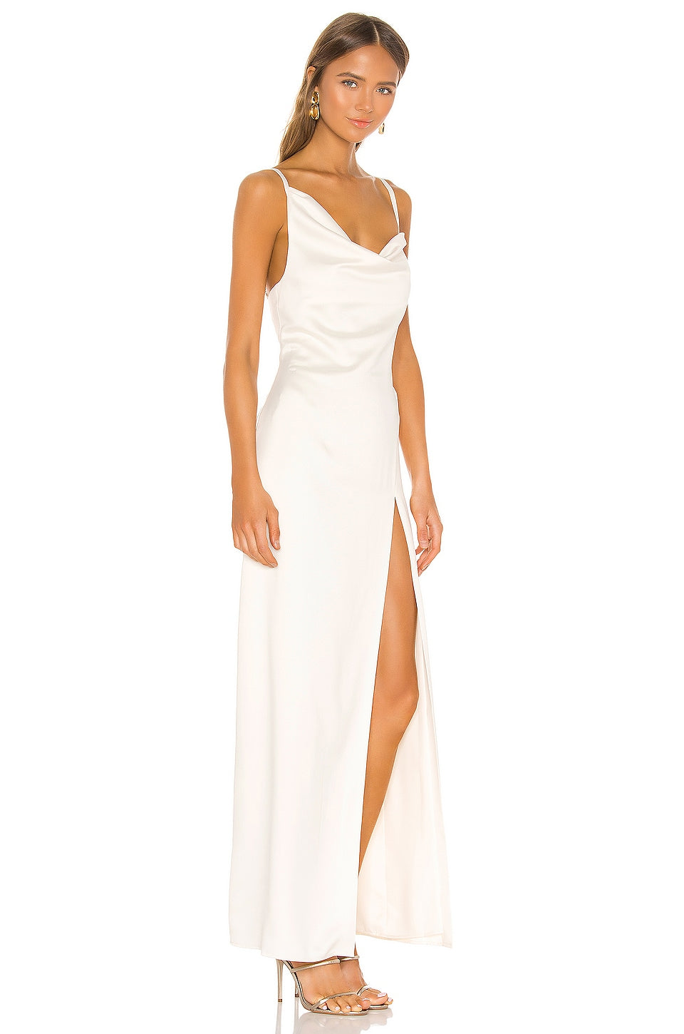 Camila Coelho Reyna Maxi Dress in Pearl White
