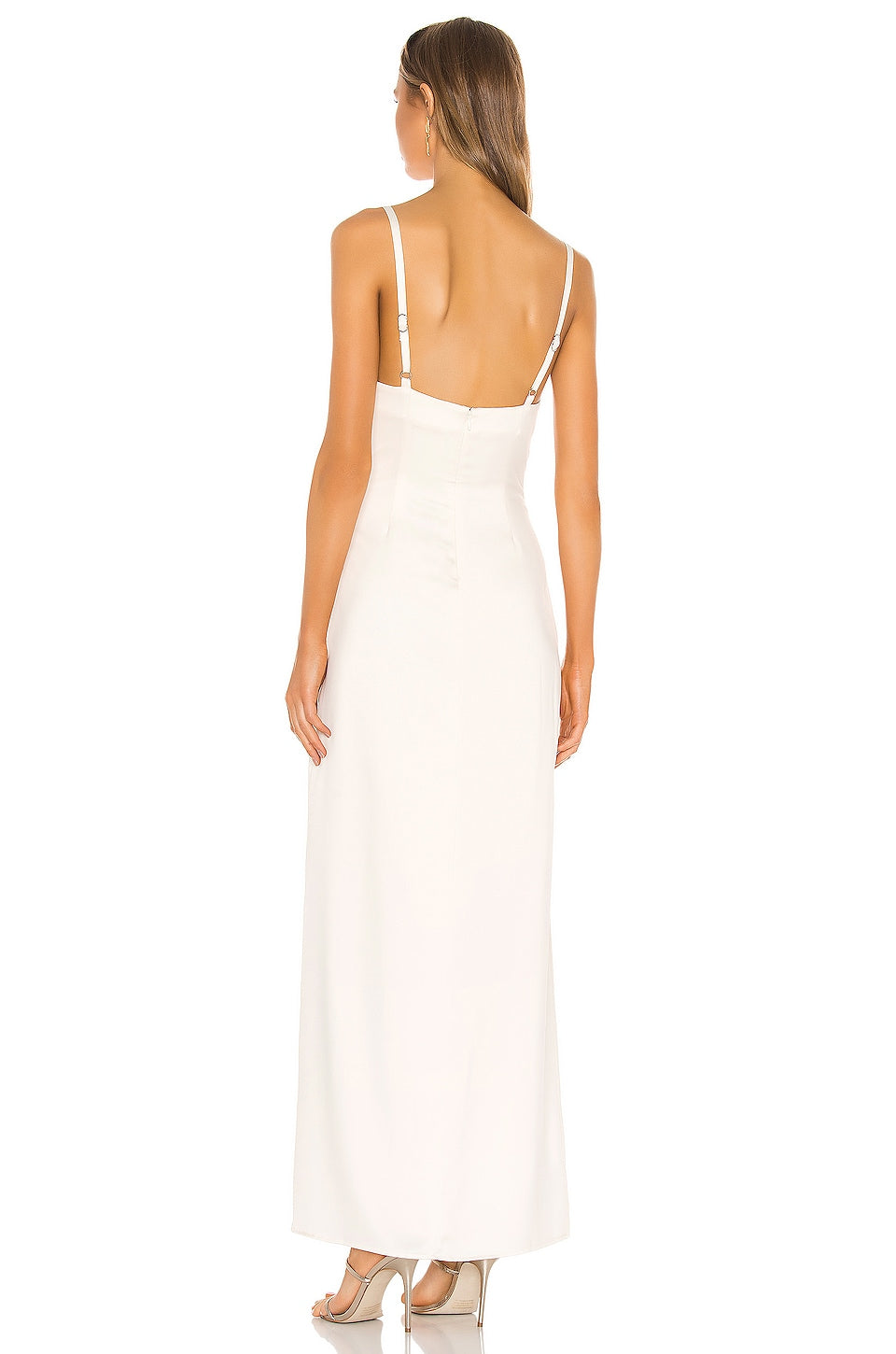 Camila Coelho Reyna Maxi Dress in Pearl White