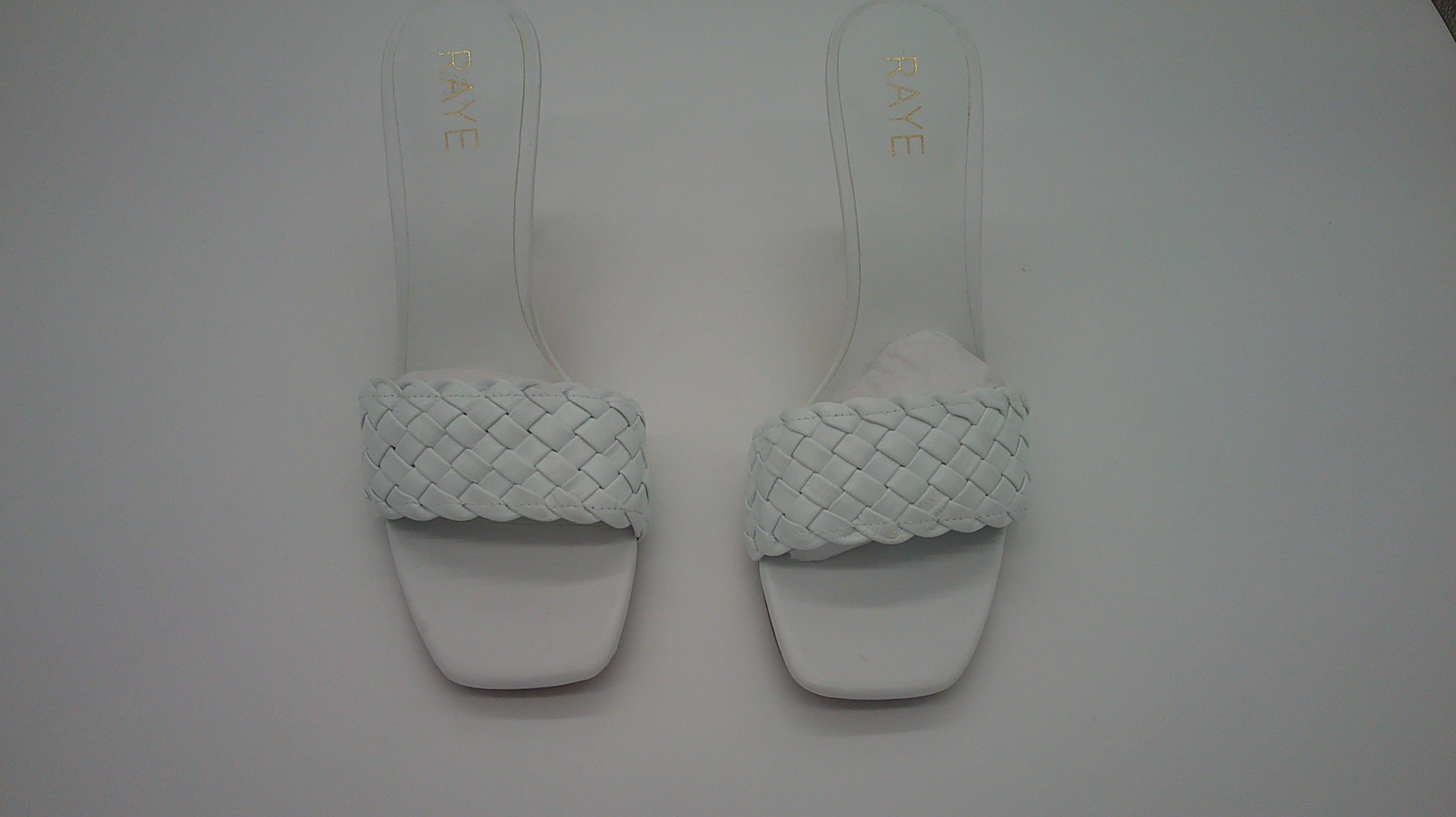 RAYE Ali Heel in White SIZE 8.5