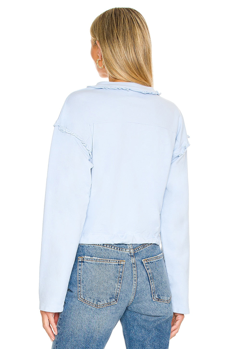 Lovers and Friends Talia Sweatshirt in Baby Blue SIZE SMALL