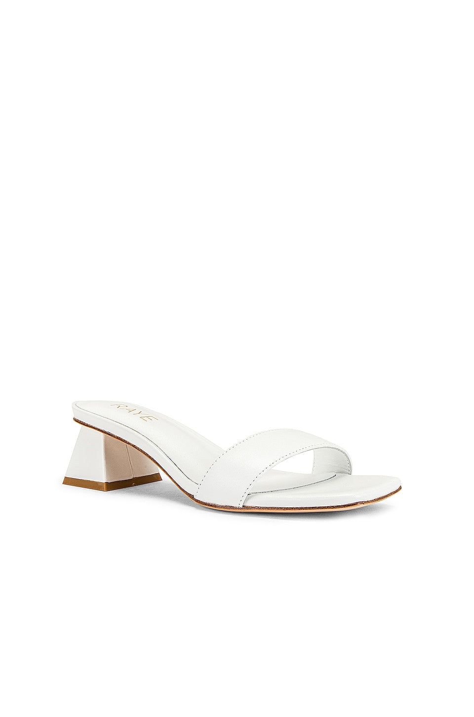 RAYE JULIE HEEL IN WHITE SIZE 6.5