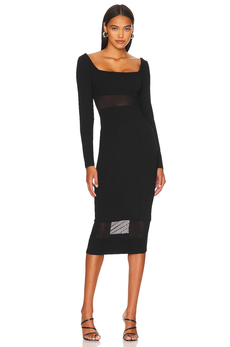 REMI x REVOLVE Jamie Midi Dress in Black SIZE 0X