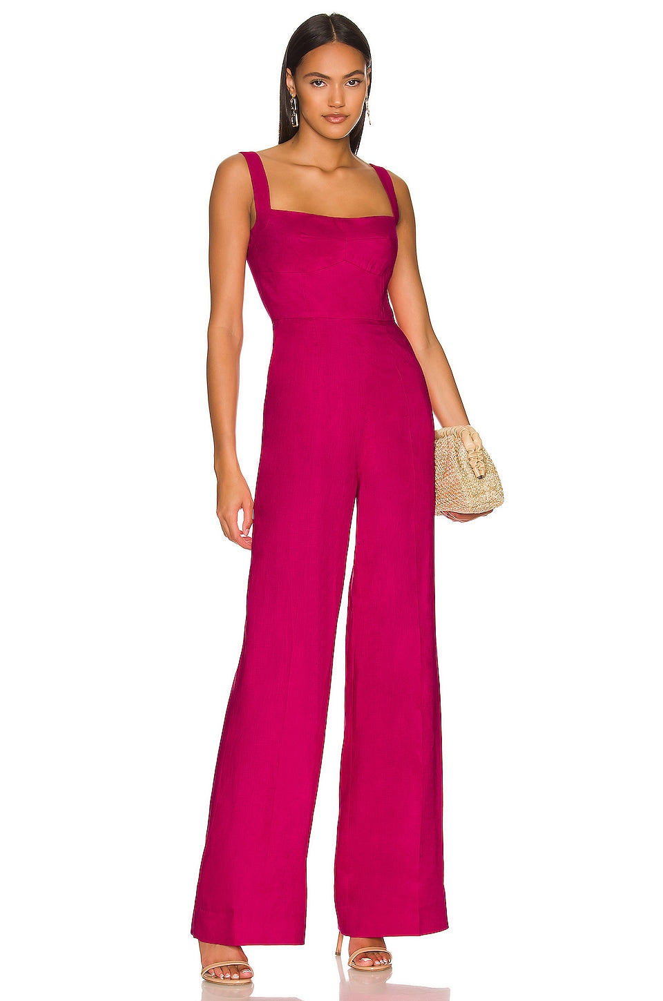 SALONI Rachel Jumpsuit in Bright Berry