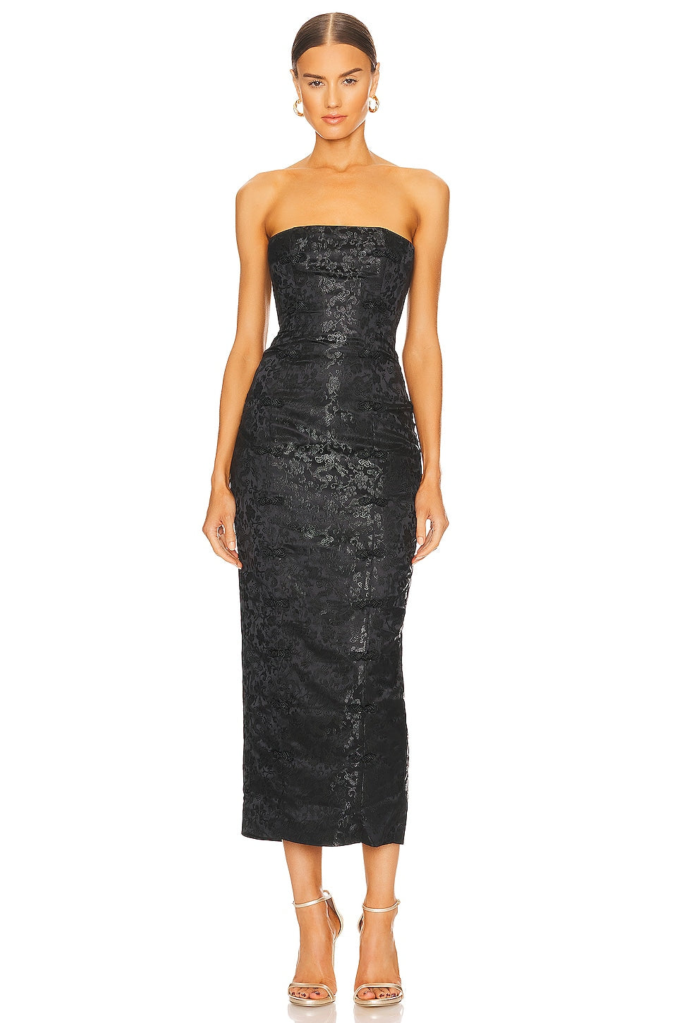 SAU LEE Jennifer Dress in Black