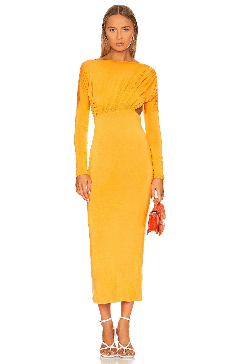 The Line by K Pascal Dress in Tangerine SIZE X-SMALL